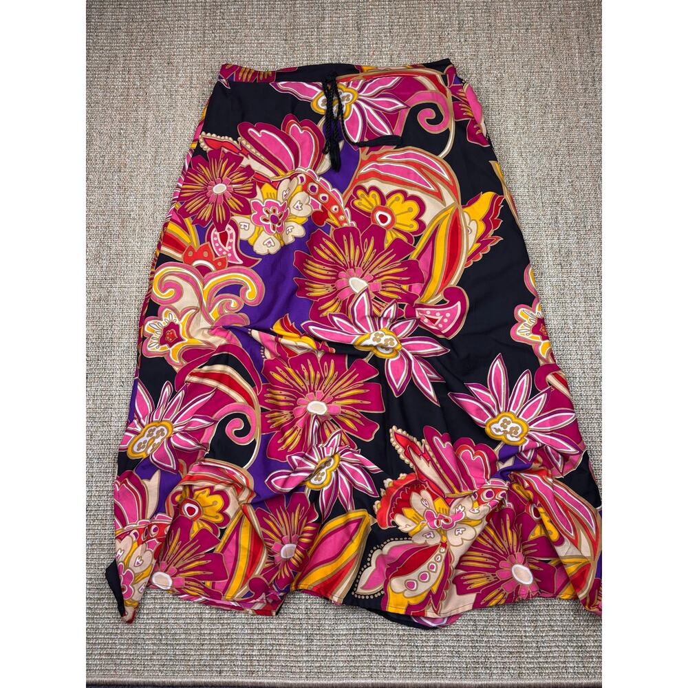 Mix Nouveau New York Floral Paisley Maxi Skirt | Size L | Fall